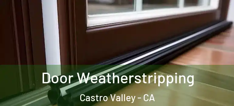  Door Weatherstripping Castro Valley - CA
