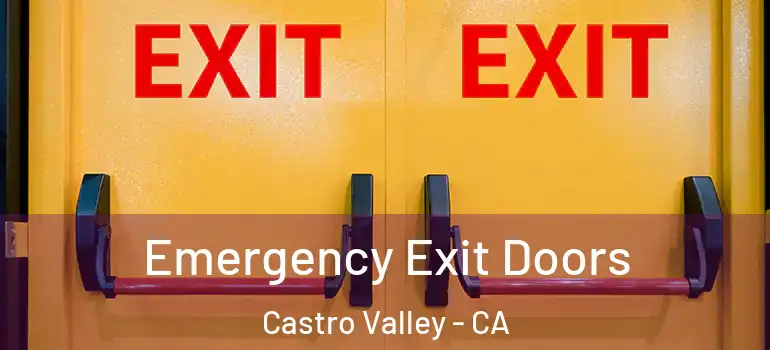  Emergency Exit Doors Castro Valley - CA