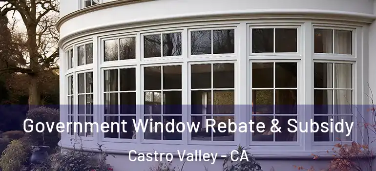  Government Window Rebate & Subsidy Castro Valley - CA