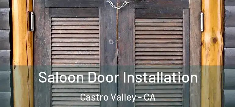  Saloon Door Installation Castro Valley - CA