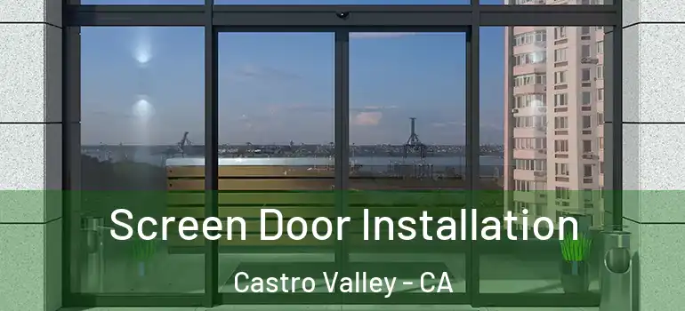  Screen Door Installation Castro Valley - CA