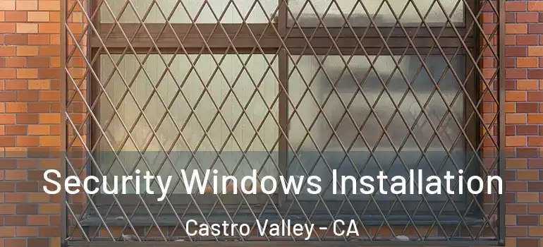  Security Windows Installation Castro Valley - CA