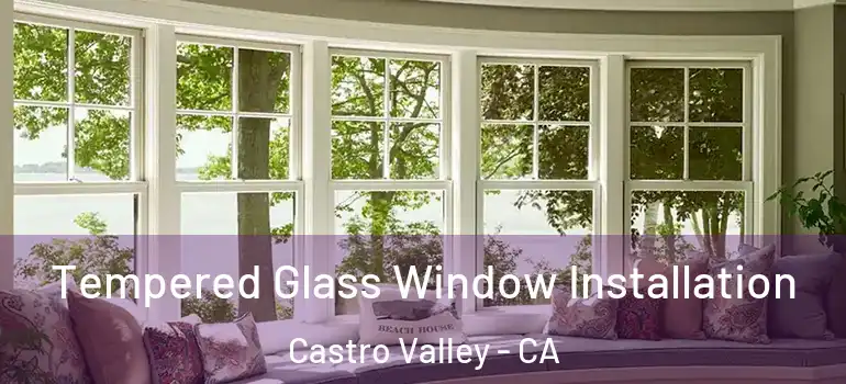  Tempered Glass Window Installation Castro Valley - CA